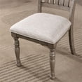 thumbnail image 5 of Furniture of America Drit Wood Padded Side Chairs in Gray (Set of 2), 5 of 6