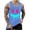 Blue, variant on Mens Sleeveless Muscle Shirts Funny Smiley Face Graphic Gym Tank Tops Summer Casual Athletic Running Shirt Cool Streetwear Workout Tanks Blue S
