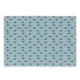 thumbnail image 1 of Cartoon Cutting Board, Helicopters Pattern Hand Drawn Aviation Themed Doodles in Sky, Decorative Tempered Glass Cutting and Serving Board, Small Size, Pale Blue Yellow Ruby, by Ambesonne, 1 of 1