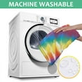 thumbnail image 6 of Colorful Rainbow Tie Dye Spiral Pattern Square Tablecloth,Waterproof Square Table Cover,Wipeable Spillproof Washable Table Cover for Home Kitchen Party Decor 52"x52"(132x132cm), 6 of 6
