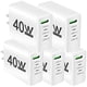 thumbnail image 1 of Cargadores Tablets HotShot DashWhite 5 Pzas 3 Puertos USB 5V 2.4A Max 40W 100-240V 50-60Hz Blanco, 1 of 1