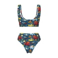 thumbnail image 5 of Daiia Vehicles Cartoon with Funny Drivers,Animal Drivers Women's Bikini Set Two Piece Swimsuit High Waisted Bikini Adjustable Straps Bikini Perfect for Beach, Pool, and Summer Vacation-XX-Large, 5 of 9