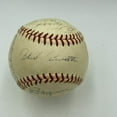 thumbnail image 5 of Earliest Known Ernie Banks Pre Rookie 1953 Chicago Cubs Team Signed Baseball JSA, 5 of 10