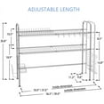thumbnail image 2 of Over The Sink Dish Drying Rack,2-Tier 304 Stainless Steel Large Dish Drainers for Kitchen Counter Length Adjustable -Silver(Sink Width Limit (Sink Size ≤ 35 INCH), 2 of 7