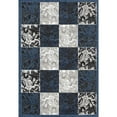 thumbnail image 5 of Persian Rugs  Blue Polypropylene Floral Chess Area Rug - 7'10" x 10', 5 of 5