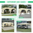 thumbnail image 2 of 10'x20' Pop Up Canopy Tent with 6 Removable Sidewalls, Waterproof Portable Outdoor Canopy with 3 Adjustable Heights for Outdoor Events, Party and Patio, 2 of 7