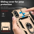 thumbnail image 7 of JTCASES for iPhone X/XS Case, Heavy Duty Protection Magnetic Car Mount Rotating Stand [Slide Camera Window] Rugged Shockproof Anti-fall Shell for iPhone X/XS, Gold, 7 of 7