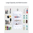 thumbnail image 4 of MINKUROW Hanging Toiletry Bag for Women with Hanging Hook,Water-resistant Traveling Toiletries Bag,Portable Toiletry Travel Organizer Bag for Toiletries,Shower,Bathroom, 4 of 7