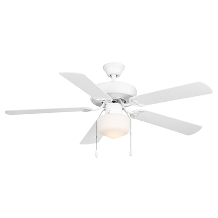 Mainstays 52 Inch Indoor Downrod Ceiling Fan, White