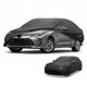thumbnail image 1 of Funda para auto impermeable para todo clima, protección exterior completa contra el sol y la lluvia, con tiras reflectantes, negra para Toyota Corolla Sedan, 1 of 5
