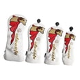thumbnail image 5 of 4x Golf Club Head Covers Golf Wood Headcover Protector Head Covers Guard Fashion with Number Tag for Golfer Gift Unisex Accessories Dog White, 5 of 10