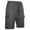 Dark Gray, variant on Turilly Men's Summer Shorts Cargo Shorts InseamCargo Shorts Running Shorts Pockets Elastic Waist Hiking Shorts L