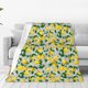thumbnail image 1 of Balery Lemon1 Manta de Felpa Suave y Acogedora – Cobija de Franela Aterciopelada para Cama, Lavable y Cálida para Sofá, Mascotas, Transpirable-50"x40", 1 of 7