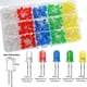 thumbnail image 2 of Kit surtido de diodos emisores de luz LED, 500 Uds., 5mm, diodo difuso de bajo voltaje para luces indicadoras de circuito PCB DIY, 2 of 5