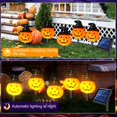 thumbnail image 4 of BNNG Solar Halloween Pumpkin LED Lights, Set of 5 Big Pumpkin Stake Lights Orange Jack-O-Lantern Pumpkins Swaying Light for Outdoor Halloween Pathway Yard Garden Decoration, 4 of 9
