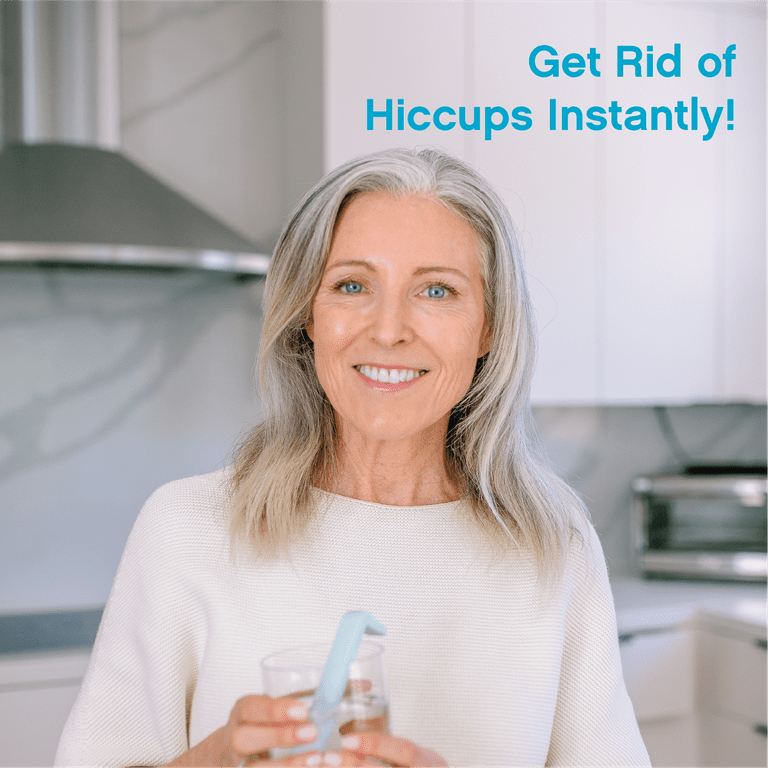  HICCAWAY Hiccup Straw Stops hiccups Fast! Clinically Proven  Hiccup Relief for All Ages (Light Blue, 2 Count (Pack of 1)) : Health &  Household
