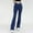Dark Blue, variant on Tittly Flare Leggings Bell Bottom Jeans for Women Waisted Slimming Denim Fitness Flared Pants For Women's Elastic Tight Fitting Sports Yoga Pants Lounge Pants Women Comfy Pants Women Black L