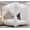 White/White, variant on 4 Corners Post Ruffle Princess Bed Canopy Curtain-Double Layer Cozy Drape Netting 4 Opening Mosquito Net for Girls Adults Bedroom Decoration (White/White, 53" W*78" L*82"*H/(Full))