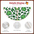 thumbnail image 3 of Rateoe Leopard print St. Patrick's Day Pattern Christmas Tree Skirt with Ties , Christmas Tree Decorations, Farmhouse Christmas Decor Xmas Holiday Decorations-36", 3 of 6