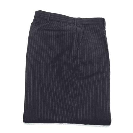 Perry Ellis Portfolio Cuff Dress Pants. Brown with Grey Strips. W33 L30