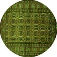 thumbnail image 1 of Ahgly Company Indoor Round Persian Green Traditional Area Rugs, 3' Round, 1 of 1