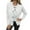 White, variant on Women Plus Size Wool Button down Jackets Trendy Long Sleeve Cardigans Sweaters Fall Open Front Solid Knitted Neck Loose Fit Outwear Tops Purple XXL
