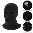 thumbnail image 4 of Soumake Winter Cycling Headgear Solid Color 3-Holes Cold Weather Thermal Hat Outdoor Activities Warm Knitted Hat, 4 of 4