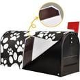 thumbnail image 5 of Black and White Dog Paw Prints Magnetic Mailbox Cover MailWraps Garden Yard Home Decor for Outside Oversized-25.4" x20.8"\u2026, 5 of 6