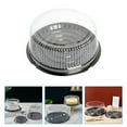 thumbnail image 3 of ACDANC 10Pcs Cake Containers with Lid - Plastic Clear Cake Container Dome and Black Base Carry, 3 of 7