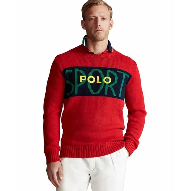 Polo Ralph Lauren Sport Knit Pullover Sweater Red ( S )