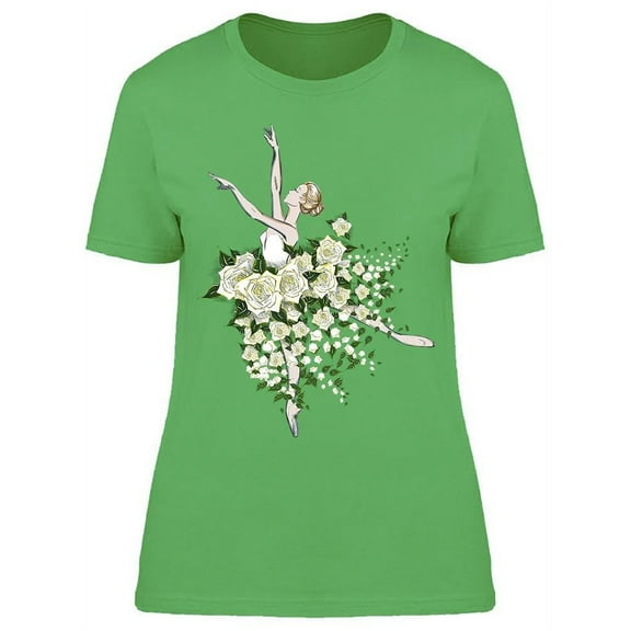 Flower Ballerina T-Shirt Women -Image by Shutterstock, Female x-Large