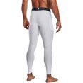 thumbnail image 2 of Under Armour Mens HeatGear Leggings White 100/Black 3X-Large, 2 of 5