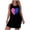 01 Black, variant on Fewfanhot Women's Sleepwear Valentine's Day Print Strappy Sleeveless Loose Long Nightgown – Soft & Cozy for Sleeping, Home Lounge Dress