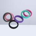 thumbnail image 2 of EeaseCA 6pcs Silicone Rubber Rings Wedding Bands for Gym Sports Every Day Use(Size 7), 2 of 7