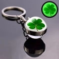thumbnail image 1 of 1 llavero de trébol de la suerte con forma de trébol de cuatro hojas, colgante de bola de cristal, para el Día de San Patricio, regalo de Pascua, bolsa de regalo, regalo de cumpleaños, fiesta, colgant, 1 of 7