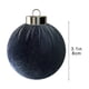 thumbnail image 3 of Bolas navideñas de terciopelo flocado de 8 cm | Adornos navideños de plástico con anilla metálica | Elegante decoración navideña para árbol, chimenea y hogar, 3 of 5