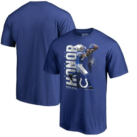 Reggie Wayne Nfl - Reggie Wayne Indianapolis Colts NFL Pro Line by Fanatics Branded Ring of Honor Player Graphic T-Shirt - Royal