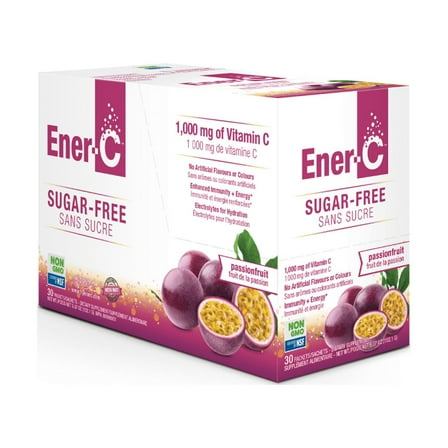 Ener C Sugar Free Multi Vitamin C Drink Mix, Passionfruit, 30 Ea