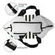 thumbnail image 4 of Balery Black And White Thick Stripes Bolsa Tote Estilo Estético con Cremalleras, Bolsa de Hombro, Bolsa de Compras Grande y Plegable, 4 of 8