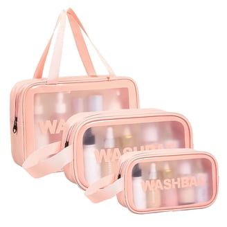 Basics Black Toiletry Bag, Lightweight Polyester Travel Kit, Zippered with  Handle - Walmart.com