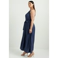 thumbnail image 3 of June + Vie Women's Plus Size Pleated Halter Maxi Dress, 3 of 5