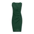 thumbnail image 5 of Elainilye Fashion Dresses for Women Summer Sleeveless Casual Sexy Long Dress Date Night Dress,Green, 5 of 7