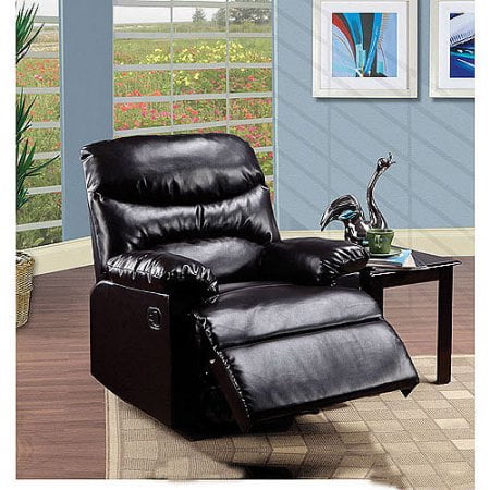 Oakwood Microfiber Recliner Chocolate Walmart Com
