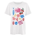 thumbnail image 4 of TrendOFT Womens Oversized Tees Drop Shoulder Crew Neck Short Sleeve Casual Lightweight Daily Tops White XL, 4 of 5