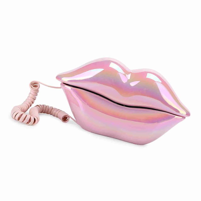 Teléfono Rosa Galvanizado, Teléfono De Moda, Función De Almacenamiento De Números, Resistente Y Duradero Para Decoración, Familia, Niños, Un Regalo Sorpresa,