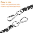 thumbnail image 5 of Uxcell Purse Chain Strap, 55" Purse Strap Shoulder Bag Replacement Strap, Black&Silver, 5 of 6