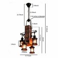 thumbnail image 2 of 4-Light Wood Farmhouse Chandelier ,Rustic Style Hanging Pendant Lights for Dining Room Kitchen Island For Dining Room Kitchen Island, 2 of 7