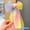 C, variant on Rainbow Braided Bow Headpiece with Ponytail Streamers - Colorful Hair Accessory for Girls and Women