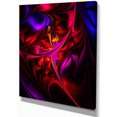 thumbnail image 2 of Multi Colored Magenta Stained Glass - Floral Canvas Art Print, 2 of 3