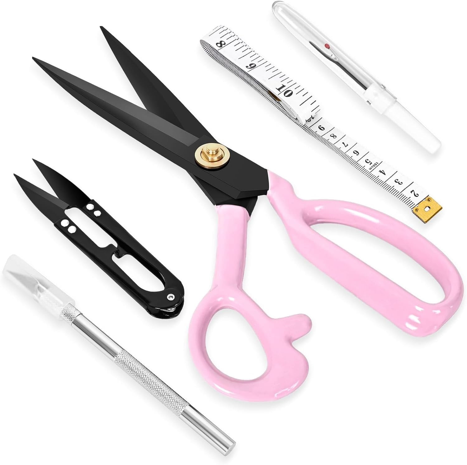 Professional Tailor  Heavy Duty - Multi-Purpose Sewing Fabric  for Leather  Industrial  Shears  Office Arts, and Crafts (9 Inch)